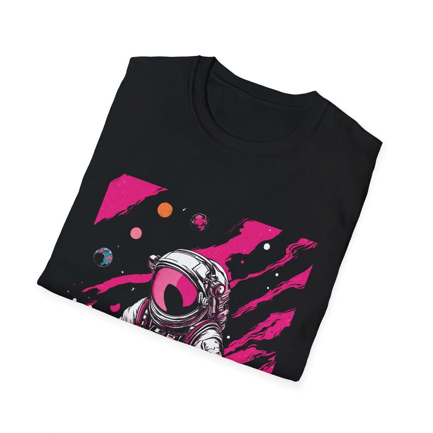 Pink Astro II Black T-Shirt