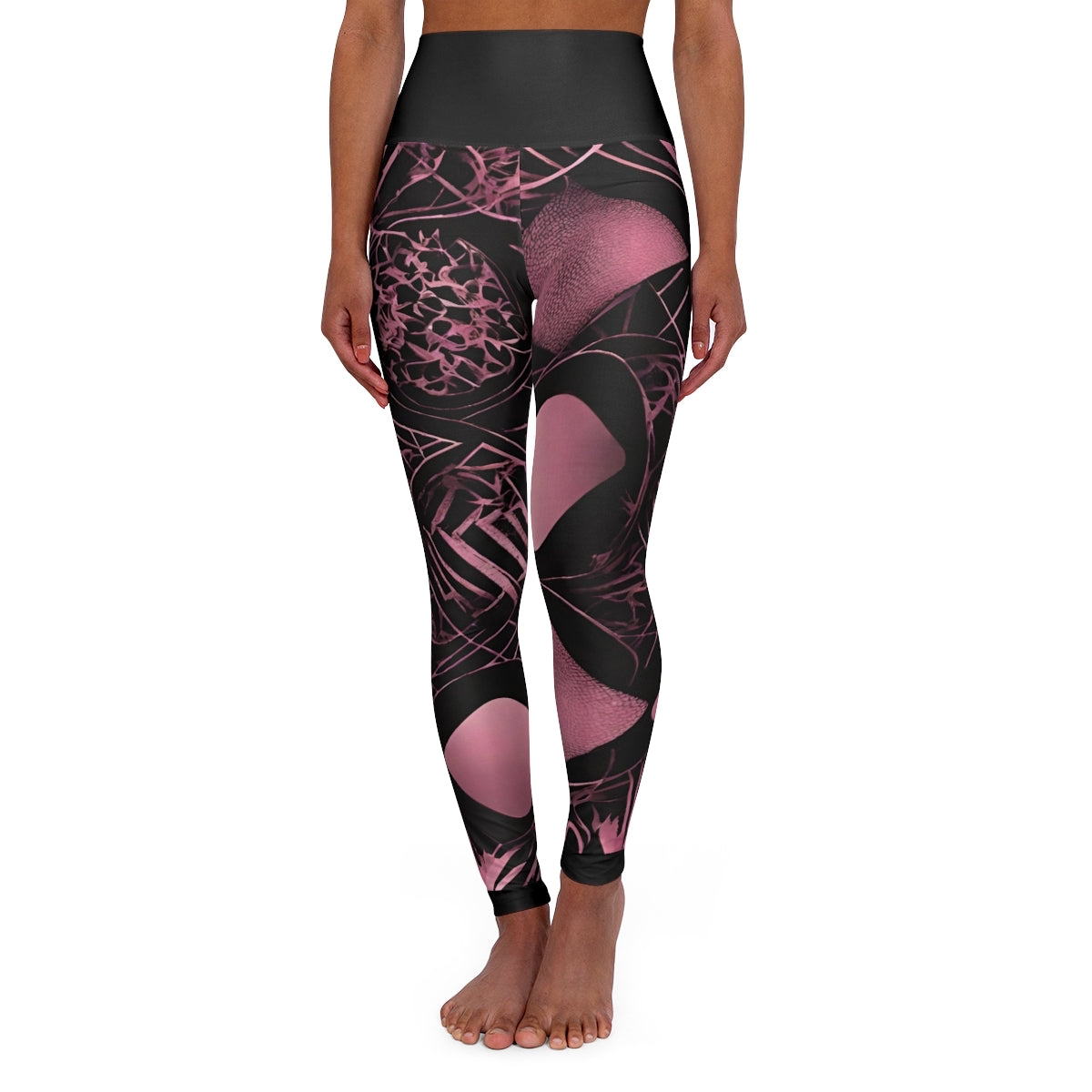 Keyali Sultra Pink High-Waisted Yoga Leggings