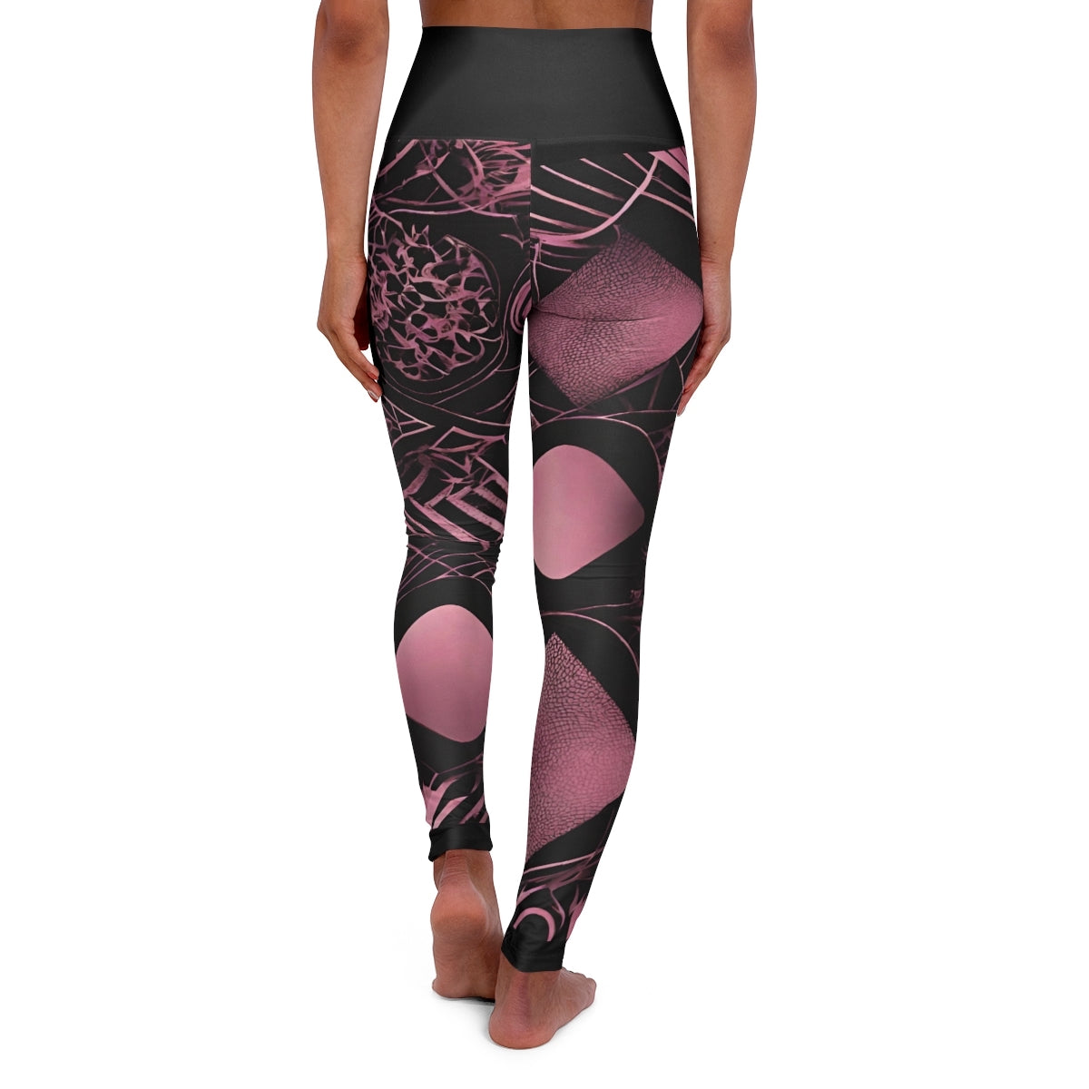 Keyali Sultra Pink High-Waisted Yoga Leggings