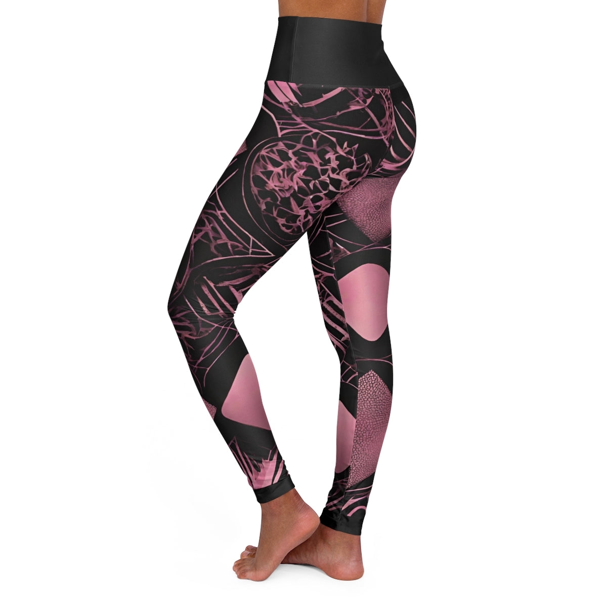 Keyali Sultra Pink High-Waisted Yoga Leggings