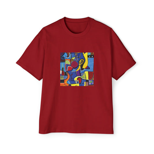 The Siegge Red Heavy Oversized T-Shirt