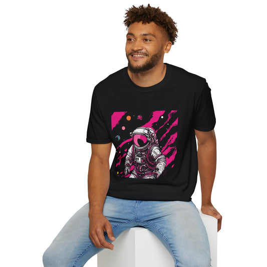 Pink Astro II Black T-Shirt
